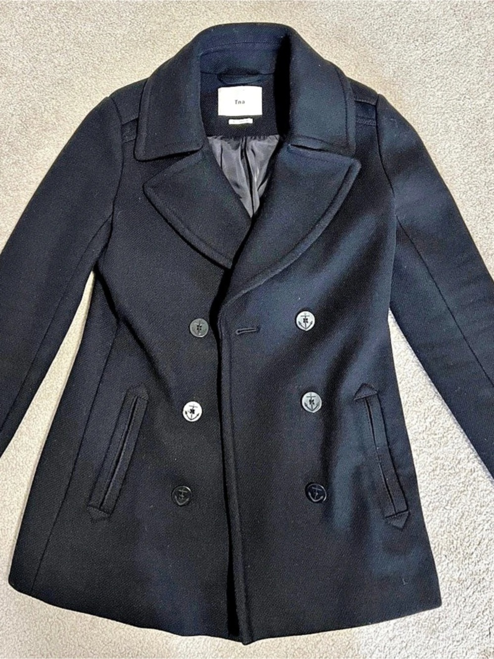 Tna Peacoat Women Black Size Small